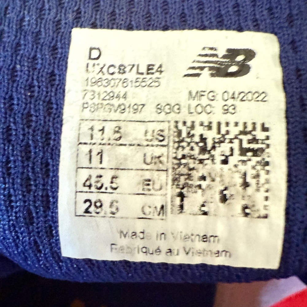 New Balance Athletic Shoes Blue and Orange Performance Design - Picture 2 of 5